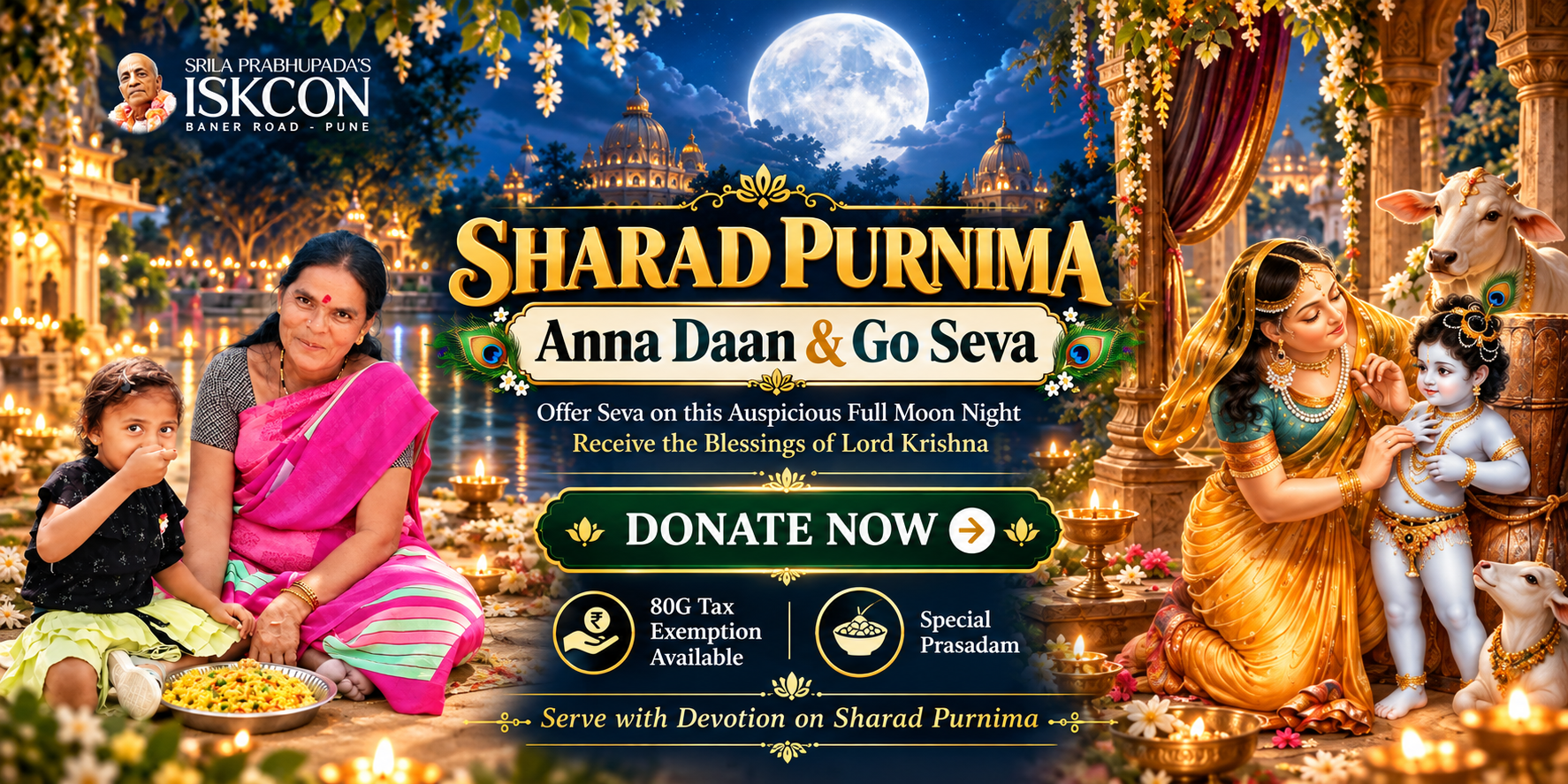 Sponsor Annadaan & Gau Seva